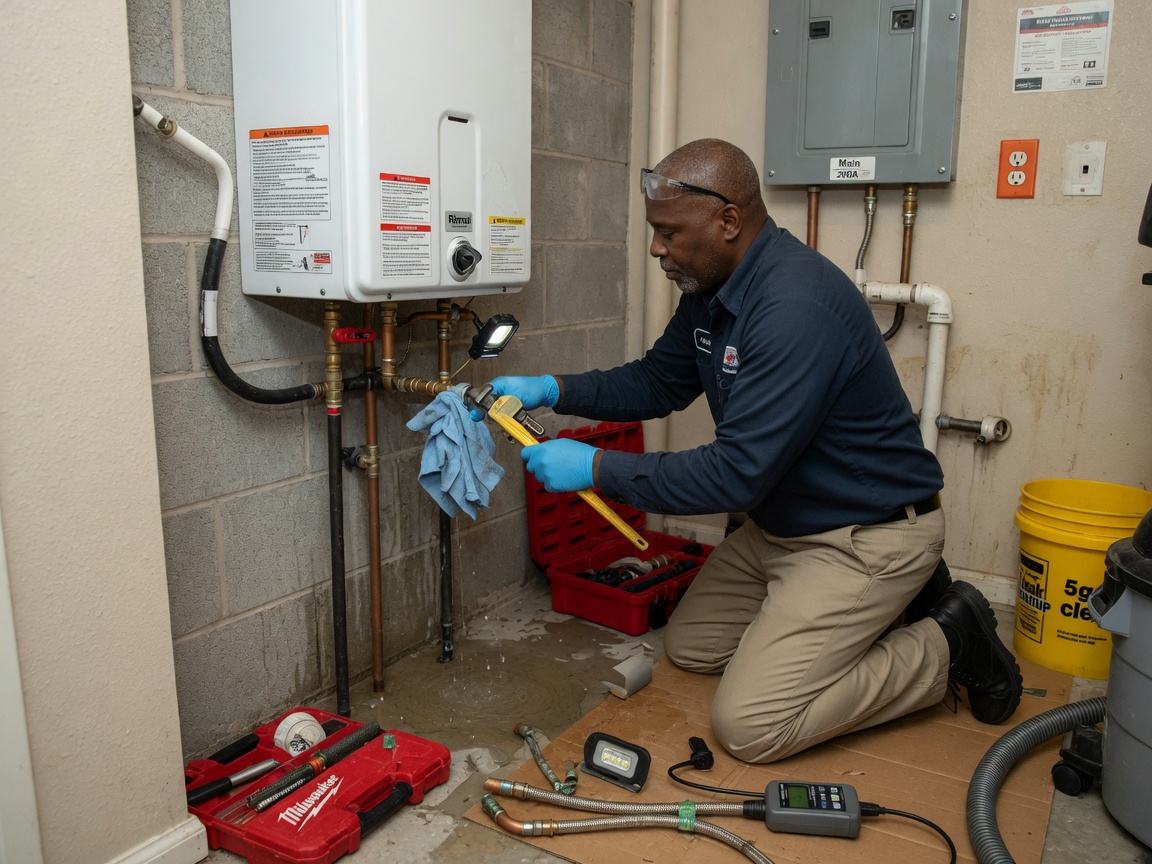 Tankless Water Heater Leak Repair in DeSoto, TX