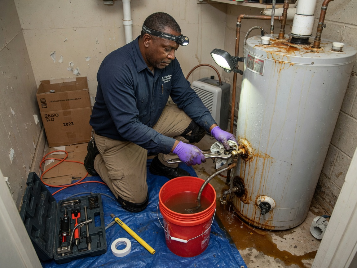 Water Heater Tank Leak Repair in DeSoto, TX